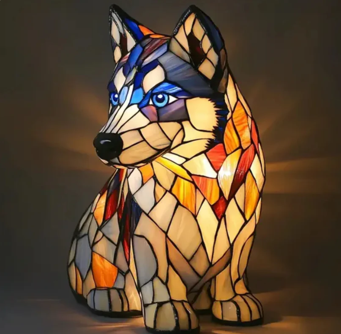 Lampes en forme de chien faites à la main