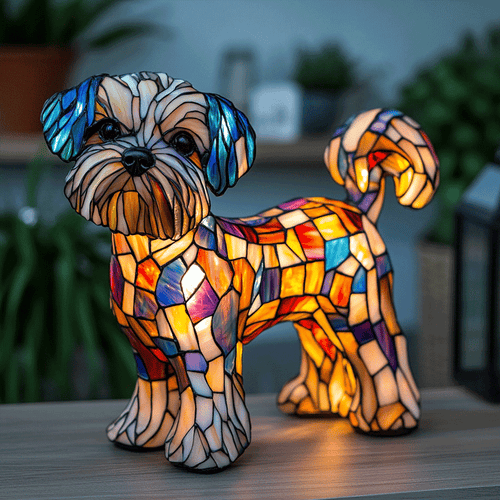 Lampes en forme de chien faites à la main